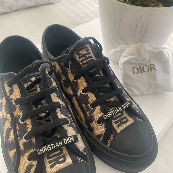 AUTHENTIC!!!! Christian Dior leopard sneakers ! Great condition!!! - Picture 6 of 15